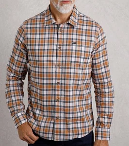 Weird Fish Men's Laurence Long Sleeve Button Down Check Shirt Size 2XL NWT - Picture 1 of 5