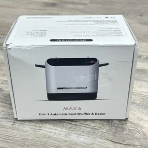 KPAW MAX 6 WHITE Automatic Card Shuffler & Dealer - New Open Box - Picture 1 of 8