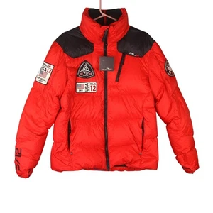 RLX Ralph Lauren Rescue Expedition Puffer Down Jacket Mens S Red USA12 EXP-HIMAL - Picture 1 of 22