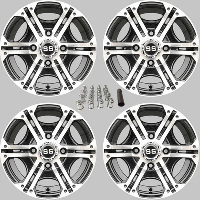 YAMAHA VIKING 700 12" VIPER M/B ATV / UTV ALUMINUM WHEELS (SET 4) IRS11K - Image 1 of 4