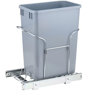 30QT/29L Single Pull Out Trash Can Kitchen Waste Garbage Container - Picture 1 of 12