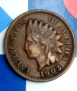 Penny Indian Head 1903 Here's the One for You ~ agárralo rápido - Imagen 1 de 6