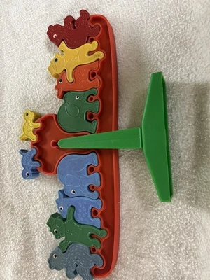 Beeboo Wooden Animal Seesaw Puzzle 3D Tierwippe Colorful Educational - Image 1 of 2