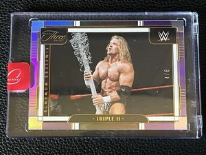 Triple H 2024 Panini Three Count WWE Timeless Moments #199 púrpura FOTL 4/8 - Imagen 1 de 2