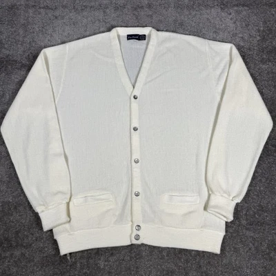 Vintage Par Four Cardigan Men’s XLT Off White Long Sleeve USA Eclectic Grandpa - Image 1 of 4