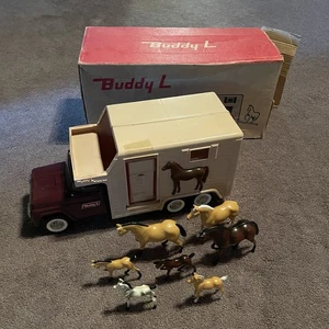 Vintage Buddy L Nr. 5463 Pferdewagen mit Originalkarton 60er Jahre bitte lesen - Bild 1 von 11
