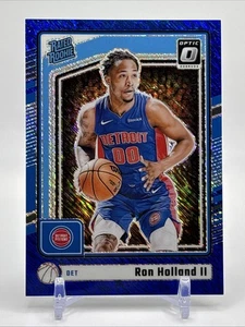 Donruss Optic Rated Rookie 291 Ron Holland II 2024-25 Blue Shimmer Prizm/75 SSP - Imagen 1 de 3