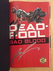 SIGNED by Rob Leifeld - Deadpool Bad Blood HC GN 1st/1st + Pic COA - Picture 1 of 12