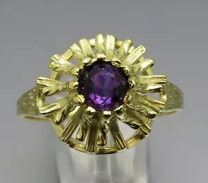REIF-DESIGN - ELEGANTER AMETHYST RING - 333 GOLD - Bild 1 von 5
