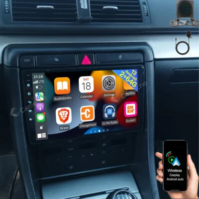 2+64G Android 13 Autoradio RDS Navi für Audi A4 S4 B6 B7 Avant Cabriolet quattro - Bild 1 von 4
