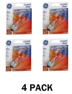4 - GE Ceiling Fan 40W 415 Lumens Crystal Clear Bulb Medium Base A15 Ceiling Fan - Picture 1 of 12
