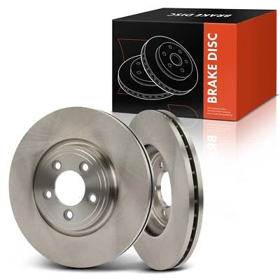 2x Front Disc Brake Rotors for Jaguar XF 09-10 13-15 S-Type XK Vanden Plas 326mm - Image 1 of 4