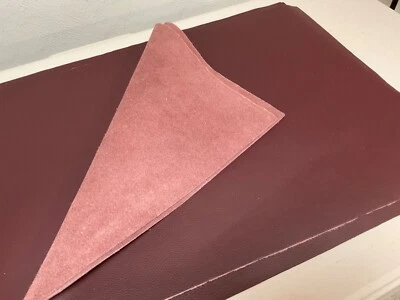 Paneles grandes de cuero liso 4 piezas 18" x 24" primera calidad BORGOÑA Foto 1 de 3