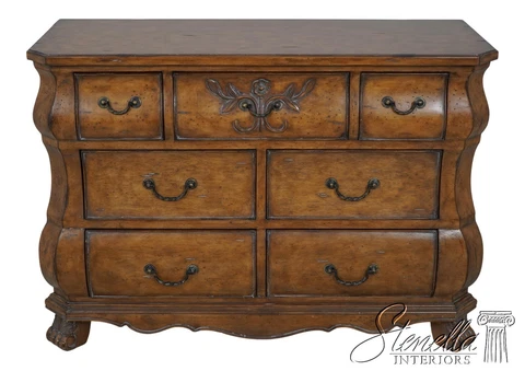 L60589EC: Continental Style Distressed Finish Commode Chest Cover