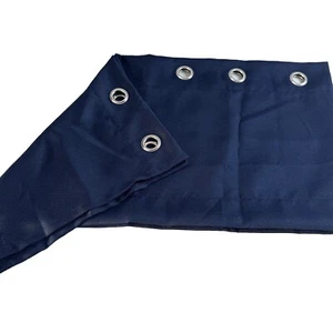No. Cenefa de cortina de cocina con ojal con textura 918 Montego, 56" x 14", azul marino - Imagen 1 de 3