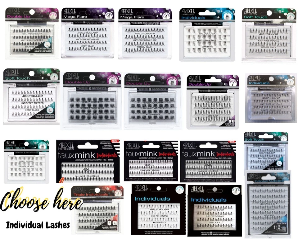 Ardell Individuals False Eyelashes Collection - Choose your Style and packs - Image 1 of 1