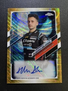 Topps Chrome Formula 1 2021 F1 Alessio Deledda Auto Gold Wave Refractor /50 - Picture 1 of 2