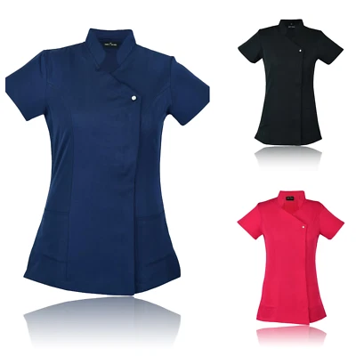 Friseur Therapeut Tunika Schönheit Gesundheitswesen Spa Top Nagel Salon Arbeitsuniform - Bild 1 von 4