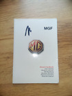MG MGF Owner's Handbook -  Part No RCL0332ENG 3rd Edition