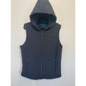 Perry Ellis Dark Grey Hooded Vest Men's Size M - Picture 1 of 5