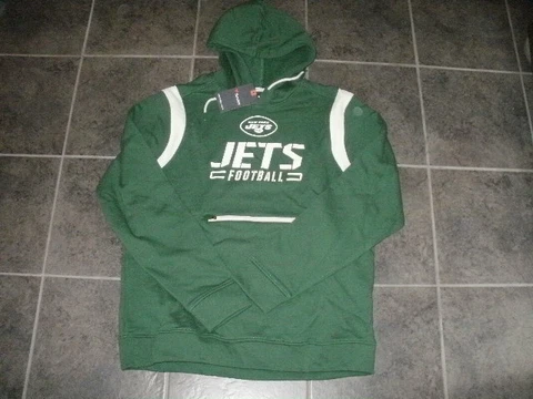 NWT FANATICS NEW YORK JETS PRO LINE HOODED SWEATSHIRT HOODIE NFL XLARGE XL Cover