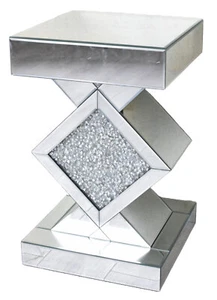 Verspiegelter Console Table With Diamantrahmen – Elegante & Modern Glasmöbel - Picture 1 of 5