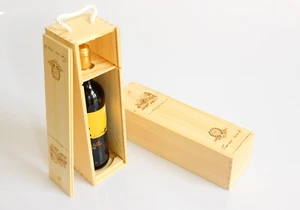 Weinkiste aus Holz, Holzkiste, Geschenkbox, Urlaub, Weinkiste, Geburtstag, Ruhestand - Bild 1 von 6
