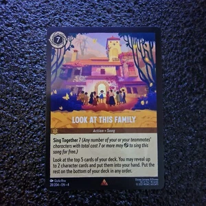 Look at this Family - 28/204 - Rare - Disney Lorcana - Picture 1 of 2