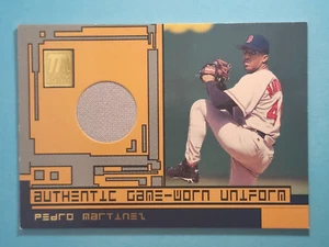 2001 Topps Reserve Game-Worn Jersey Relic Pedro Martinez Red Sox #TRR-PM ⚾ - Picture 1 of 2