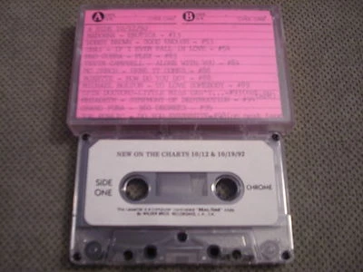 RARE PROMO New On the Charts 92 CASSETTE TAPE Madonna MEGADETH Bon Jovi Extreme - Image 1 of 2
