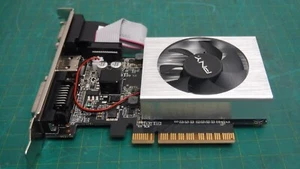 PNY P208A01AA01 SILVER NVIDIA GeForce GT 710 2GB DDR3 Graphics Card - Picture 1 of 13