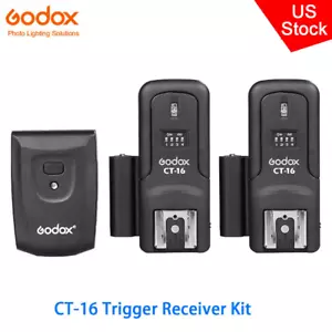 US Godox CT-16 16 Channel Wireless Flash Trigger+2x Receiver Kit fr Studio Flash - Picture 1 of 12