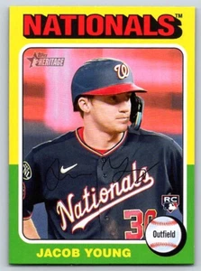 2024 Topps Heritage Mini JACOB YOUNG #394 Washington Nationals Rookie RC - Picture 1 of 2