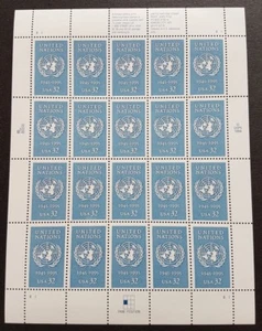 USA 1995 United Nations 50th Anniversary 1v x20 Stamps Full Pane Mint NH - Picture 1 of 3