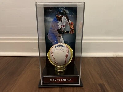 David Ortiz Autographed Fenway Park 100 Years Baseball Boston Red Sox JSA - Image 1 of 2