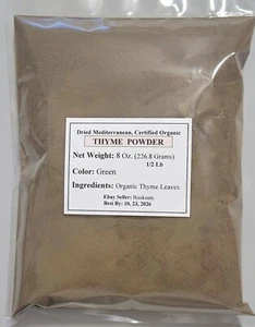 💚💚 Thyme Powder Organic Dried Fresh 1/4 to 5.0 Lb Options 💚💚 - Picture 1 of 3