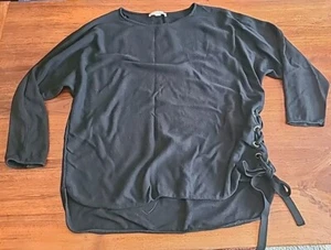 MICHAEL MICHAEL KORS Black Sweater Tie Side Size 2X - Picture 1 of 9