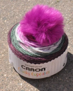CARON CHUNKY CUPCAKES GRAPESICLE #23008 - New, Self-Striping & Smoke Free Home - Picture 1 of 3