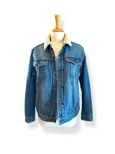 Levis Type 3 Sherpa Lined Snap Trucker Jckt Jeansjacke Damen Gr. L USA - Bild 1 von 8