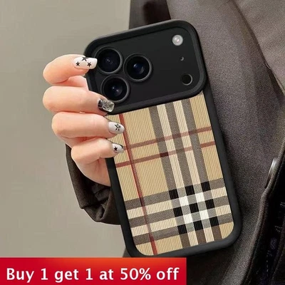 CH-FEATURE For Apple iPhone 17 Air 17 Pro Max 16 15 14 13 12 11 XR XS 8 7 Phone Case Plaid