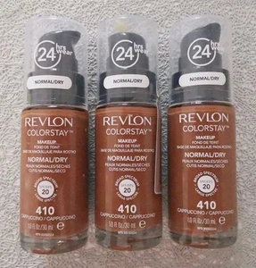 ππ 3x30ml Revlon Colorstay 410 Cappuccino SPF 20 Make Up 24H ππ - Picture 1 of 4