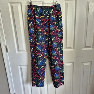 Vintage Talbots Fun Golf Print Hose Navy Blau Cropped Viskose Damen Small - Bild 1 von 11