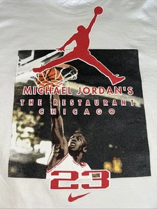 Vintage 90's XL Michael Jordan The Restaurant T-Shirt Nike Swoosh Made In USA - Picture 1 of 18