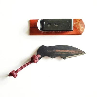 TRACKER DAN Ultra Slim Beta Titanium Snuggler custom Messer handmade EDC knife - Bild 1 von 4