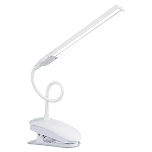Double Lamp Head Charging Station Light Office Student Desk Led Clamp - Picture 1 of 12