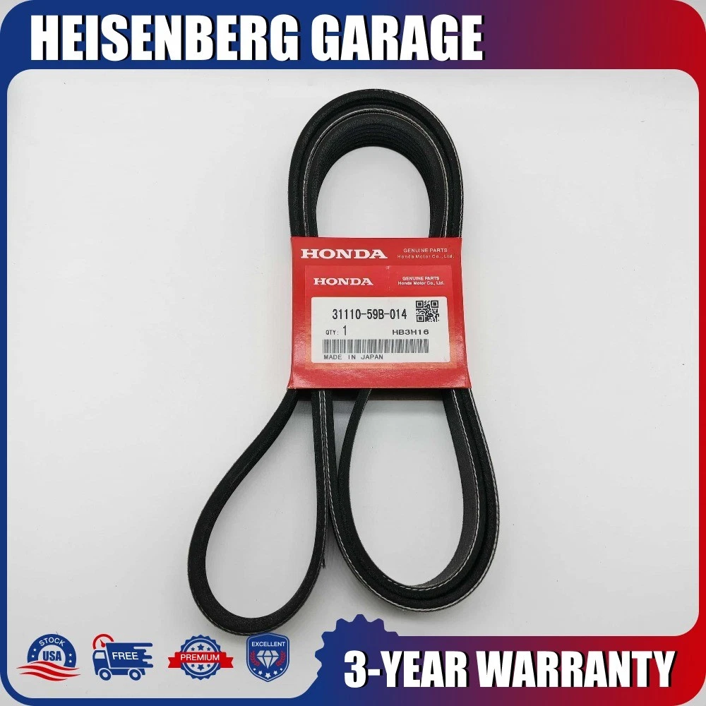 Honda 31110-59B-014 FAN Belt (2017-2021 Honda CR-V, 2016-2021 Honda Civic) MADE IN JAPAN - Foto 4