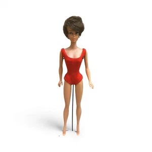 BUBBLECUT BARBIE DOLL MATTEL 1962 IN ORIGINAL BOX BRUNETTE BARBIE BODY STOCK 850 - Picture 1 of 10