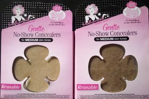Hollywood Fashion Secrets 2 Box No Show Concealers Medium Skin Tone 8 Pr FREE SH - Picture 1 of 3