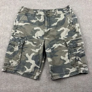 Old Navy Camo Cargo Shorts Men's Size 31 Green Woodland Camouflage Baggy Grunge - Picture 1 of 12