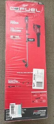 NEW Milwaukee 3031-21 M18 FUEL 18V String Trimmer Quik Lok / Blower Combo Kit - Image 1 of 4